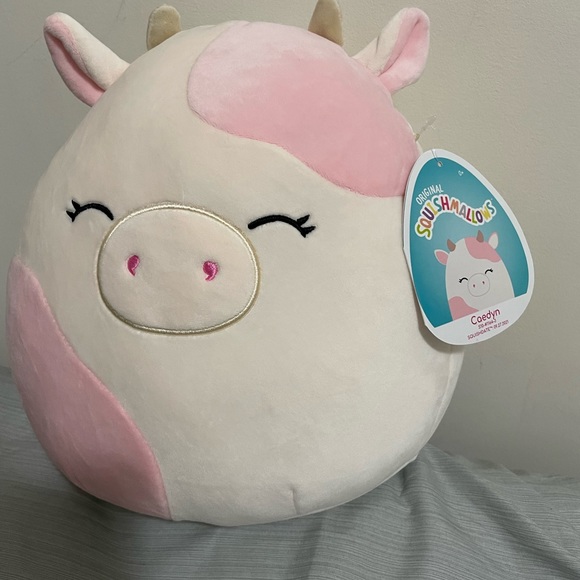 10 inch Caedyn pink cow Squishmallow. Brand new and ships within 4 days - Picture 2 of 4